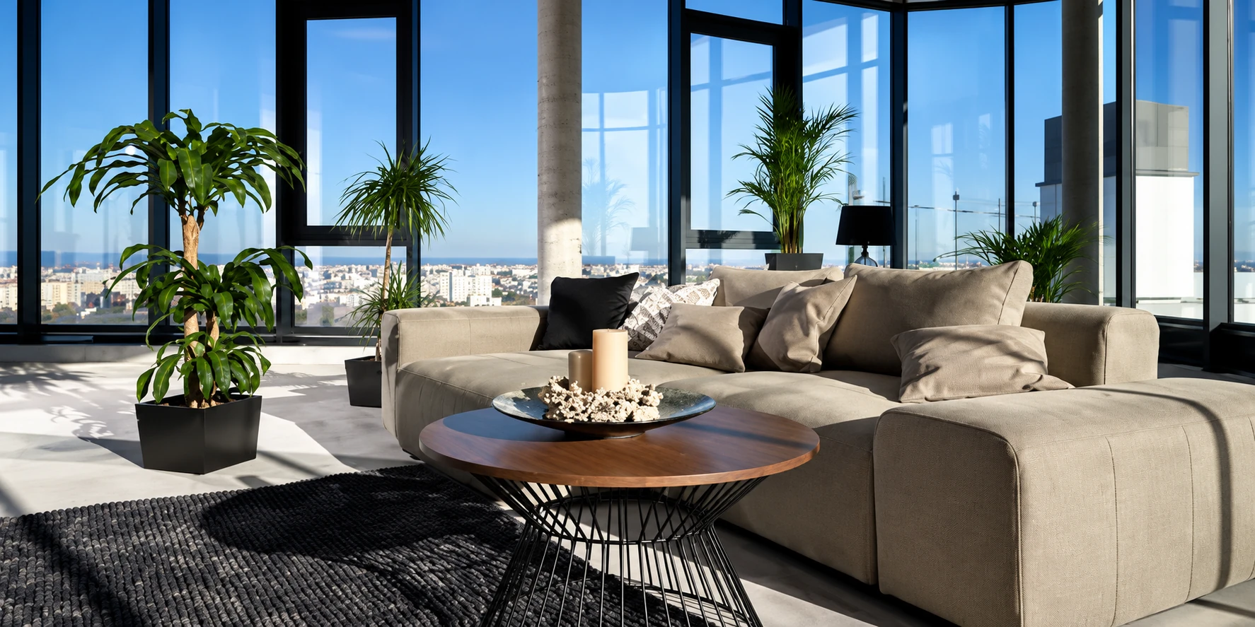 Luxury living room at The Tiara
