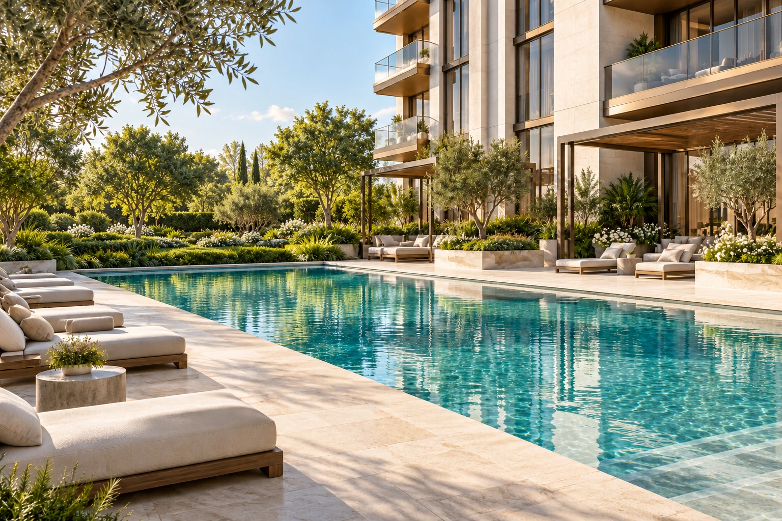 Swimming pool at The Tiara