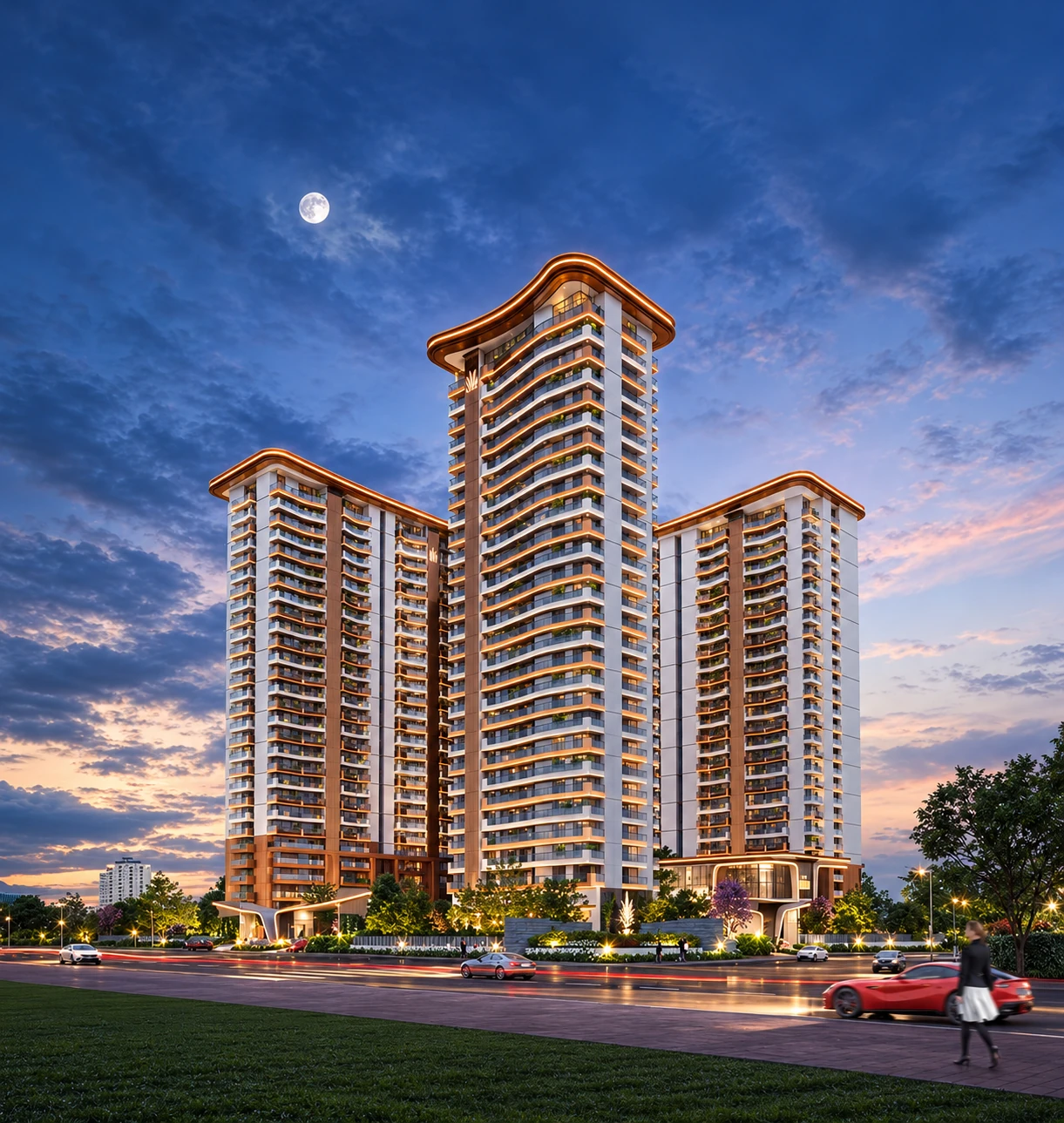 Residents enjoying the amenities at The Tiara