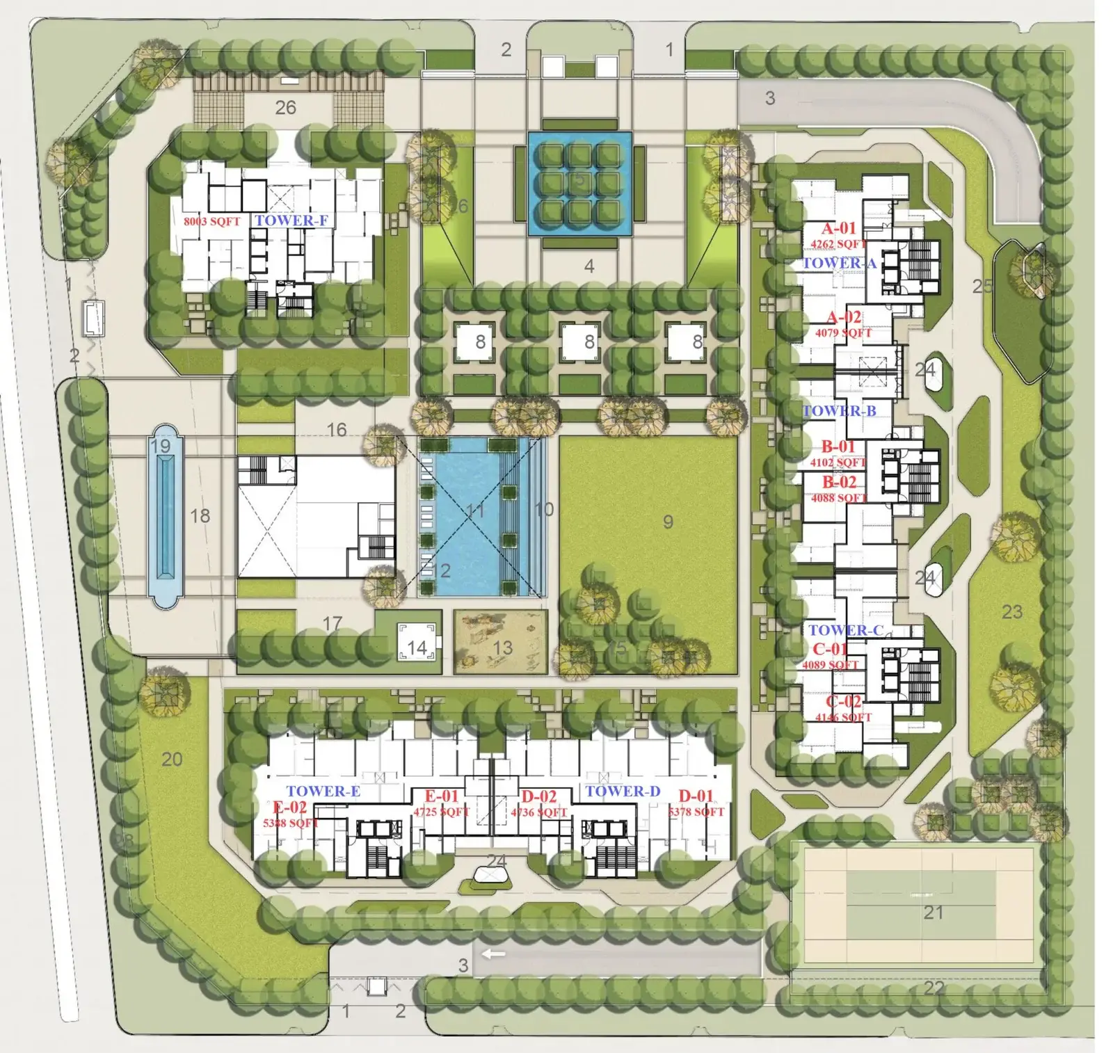 The Tiara master layout plan in New Chandigarh